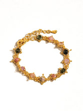 Load image into Gallery viewer, Skylar 18K Gold Multi-Stone Chained Bracelet &amp; Necklace