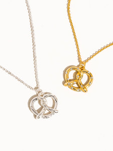 Berneen 18K Gold Vintage Pretzel Necklace