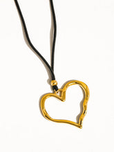 Load image into Gallery viewer, Jeffrey 18K Gold Non-Tarnish Large Heart Necklace