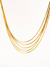 Load image into Gallery viewer, Parie 18K Gold Non-Tarnish Layered Chain Necklace