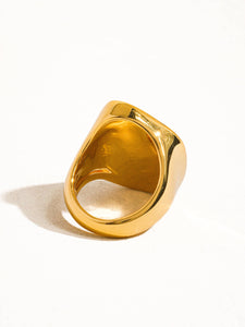 Calypso 18k Gold Natural Shell Statement Ring