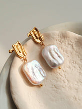 Load image into Gallery viewer, Charis Non-Tarnish Baroque Pearl Gold Earring