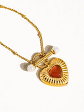 Load image into Gallery viewer, Havana 18K Non-Tarnish Vintage Heart Chain Necklace