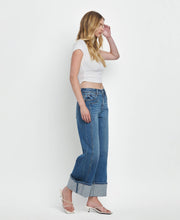 Load image into Gallery viewer, Super High Rise Cuff Baggy Jeans