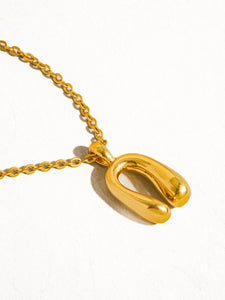 Samara 18K Gold Western Horseshoe Necklace