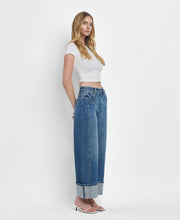 Load image into Gallery viewer, Super High Rise Cuff Baggy Jeans