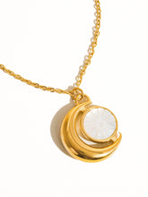 Load image into Gallery viewer, Sailor Gold Non-Tarnish Moon Necklace