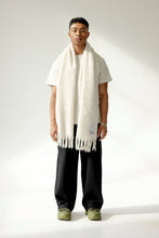 Load image into Gallery viewer, The Reykjavik Scarf with RWS wool- Natural White