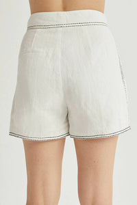 Angela Contrast Stitch Shorts