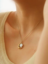 Load image into Gallery viewer, Sailor Gold Non-Tarnish Moon Necklace