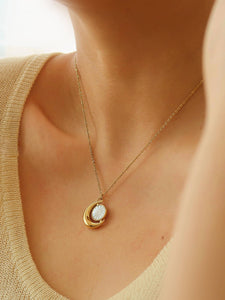 Sailor Gold Non-Tarnish Moon Necklace