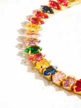 Load image into Gallery viewer, Starlight 18K Gold Multicolor Bold CZ Chain Bracelet