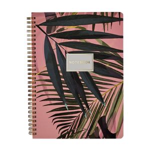 Spiral Notebook Palm Leaves