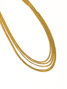 Parie 18K Gold Non-Tarnish Layered Chain Necklace