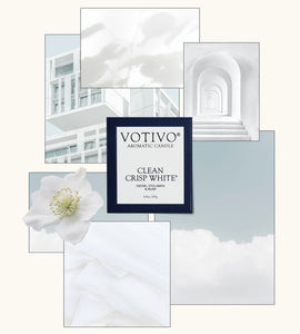 Votivo 6.8 oz Aromatic Candle | Clean Crisp White