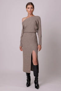 Alta Sweater Dress in Latte