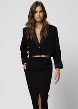 Load image into Gallery viewer, The Matte Twill Crop Blazer