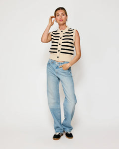 Miri Striped Sweater Vest