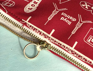 Philadelphia Zipped Pouches - Red