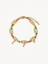 Load image into Gallery viewer, Brillare 14K Bracelet with Multicolor Oval Gemstone