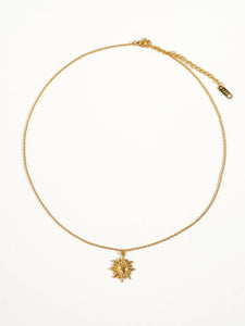 Costa 18K Gold Sun Necklace