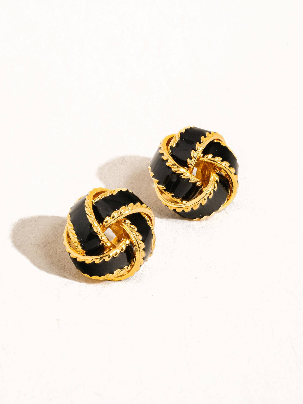 Astor 18K Gold Basket Weaved Ball Studs