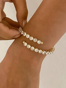 Maëlys 18K Gold Non-Tarnish CZ Glam Bracelet