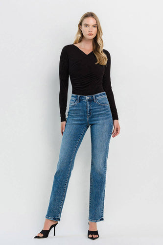 High Rise Straight Jeans