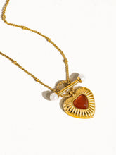 Load image into Gallery viewer, Havana 18K Non-Tarnish Vintage Heart Chain Necklace