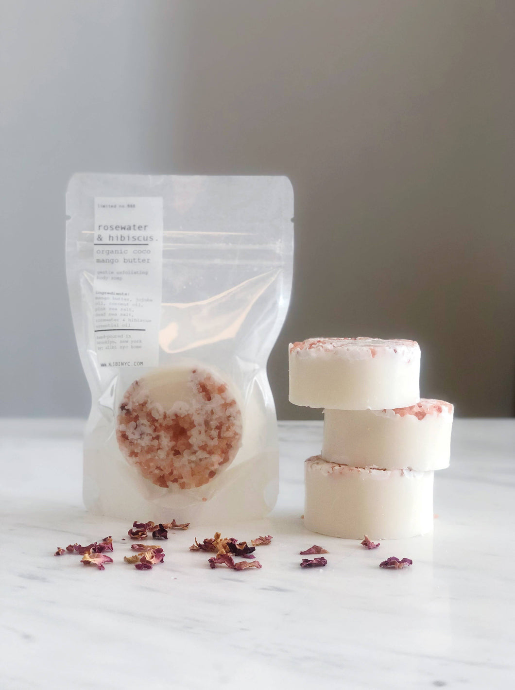 Rosewater + Hibiscus Organic Coco Mango Butter Soap