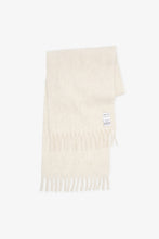 Load image into Gallery viewer, The Reykjavik Scarf with RWS wool- Natural White