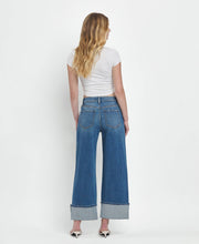 Load image into Gallery viewer, Super High Rise Cuff Baggy Jeans