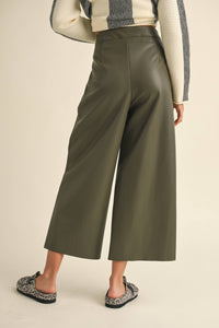 Milani Wide Straight Pant - Olive