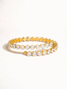 Maëlys 18K Gold Non-Tarnish CZ Glam Bracelet