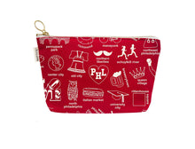 Load image into Gallery viewer, Philadelphia Zipped Pouches - Red